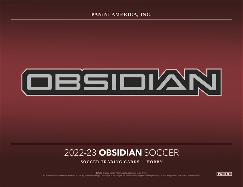 2022-23 Panini Obsidian Soccer Hobby 12 Box Case