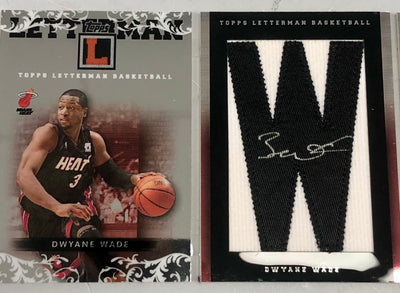 Dwyane Wade 2007-08 Topps Letterman Booklet Autographs #'d 19/19