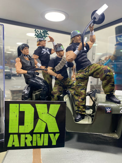 WWE DX Army Figure Art display