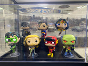 DC Funko Pop Set (Target Exclusives) with display