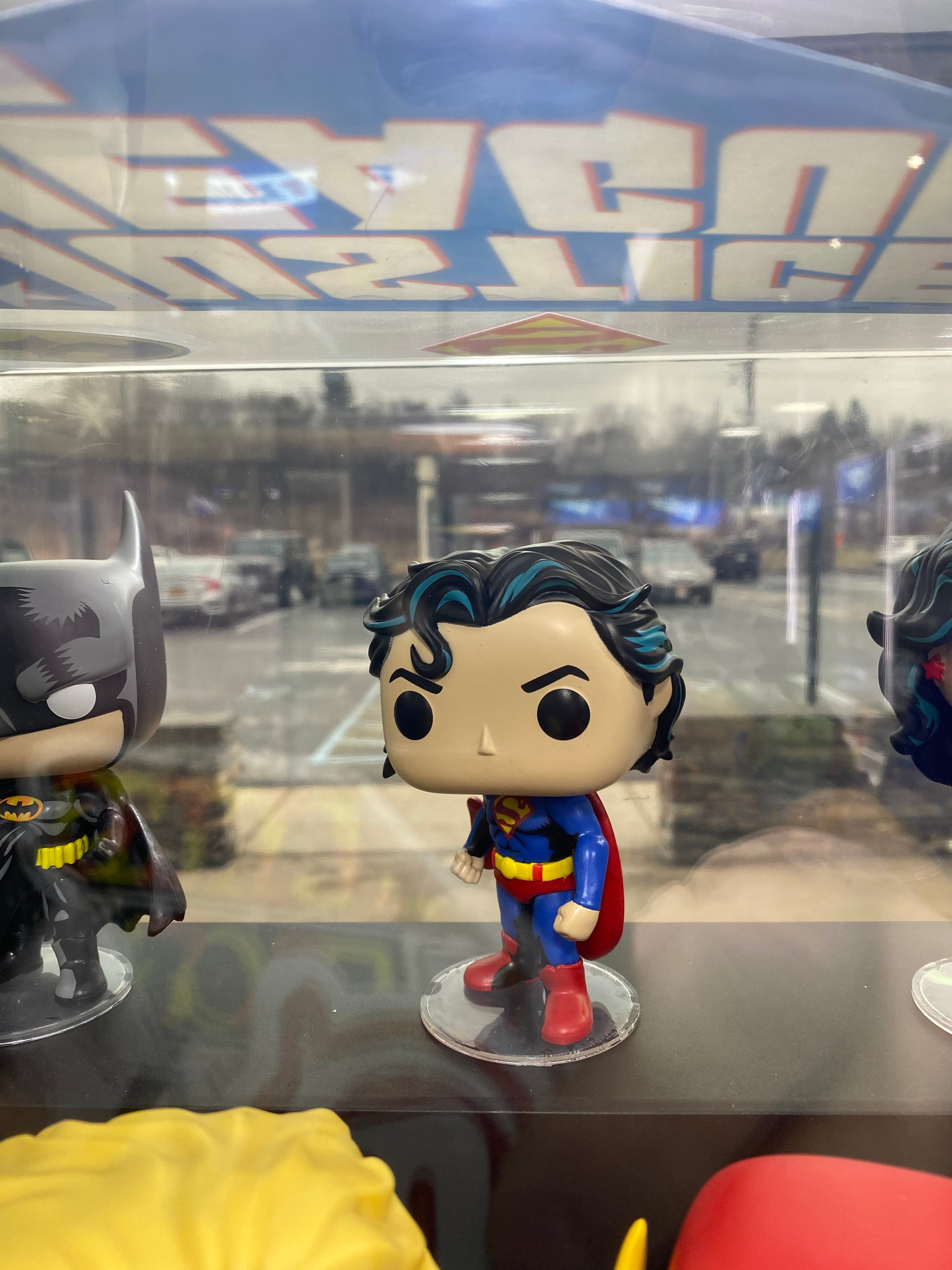 DC Funko Pop Set (Target Exclusives) with display