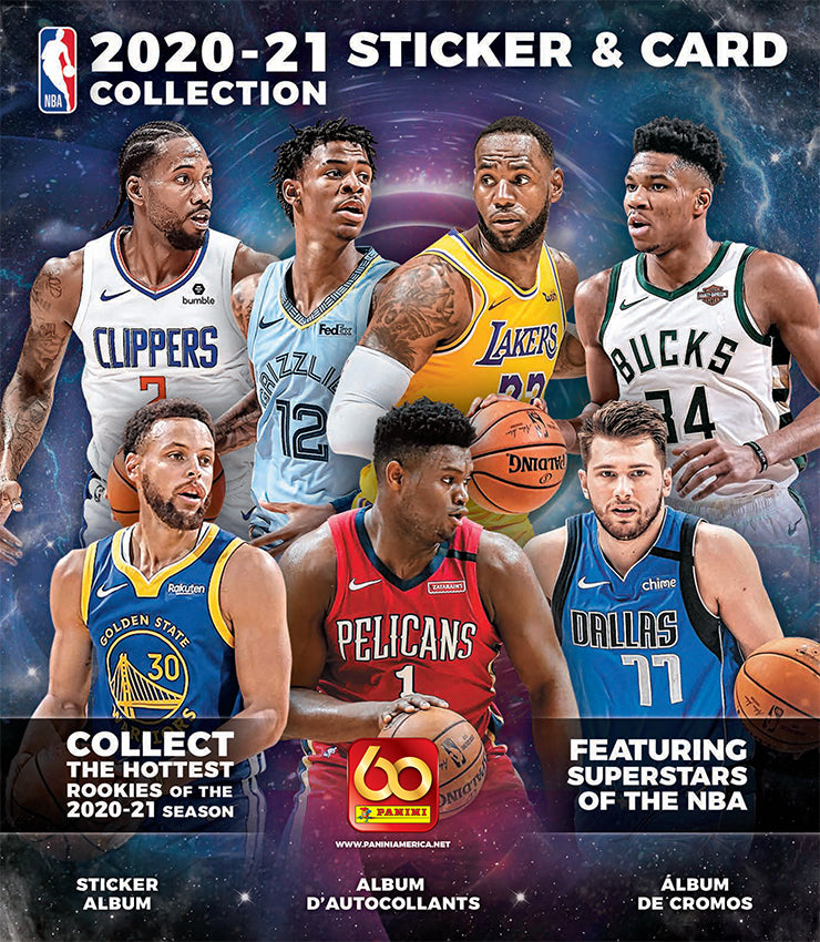 Panini 2020-21 NBA Sticker and Card Collection Book