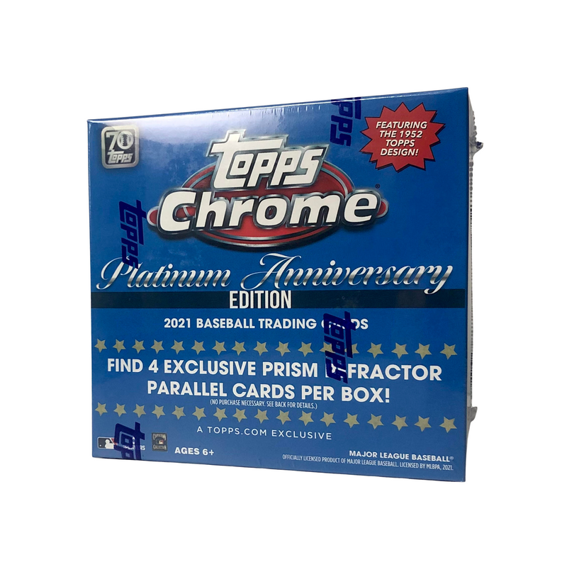 2021 Topps Chrome Platinum Anniversary Blue Mega Box