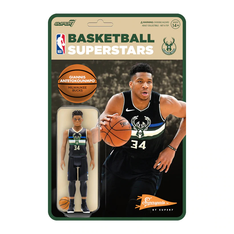 Super 7 Giannis Antentokuompo Bucks Black Statement