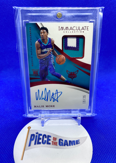 2017-18 Panini Immaculate Collection RPA Red #'d 19/25 Malik Monk