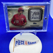 2021 Topps Series 2 Juan Soto 70th Anniversary Logo Patch Card #T70P-JS Nationals