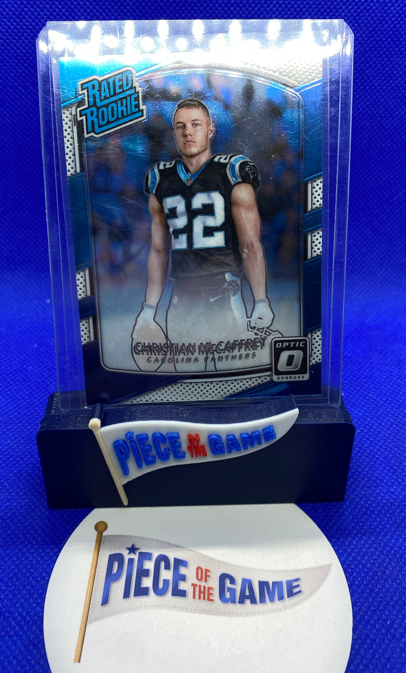 Christian McCaffrey 2017 Panini Donruss Optic Rated rookie RC