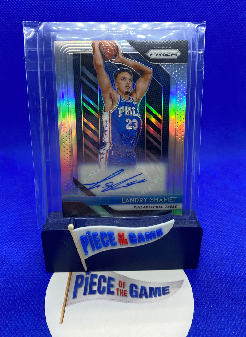 2018-19 Panini Prizm silver autograph Landry Shamet RAW