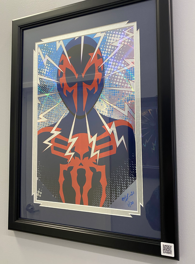 Spiderman Holo Print 2099 Miguel O'hara suit 1/30 signed by McLain Mcguire
