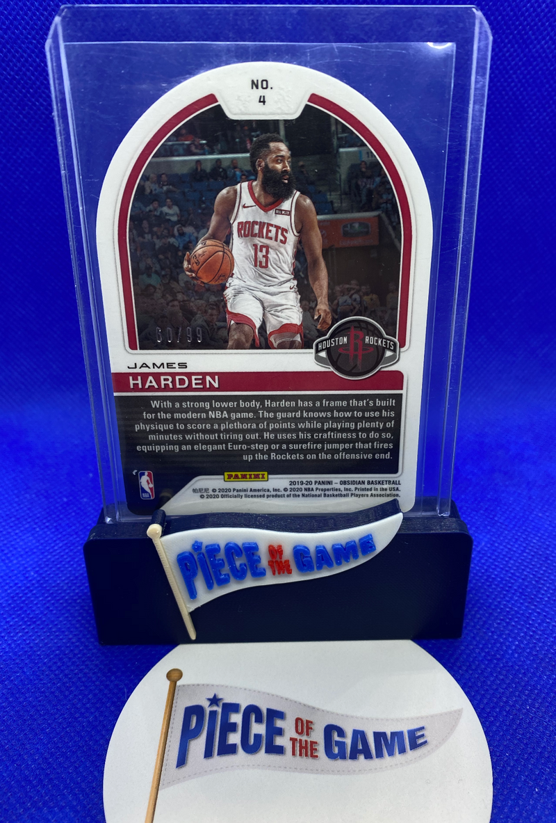 2020 Panini Obsidian Tunnel Vision James Harden die-cut 