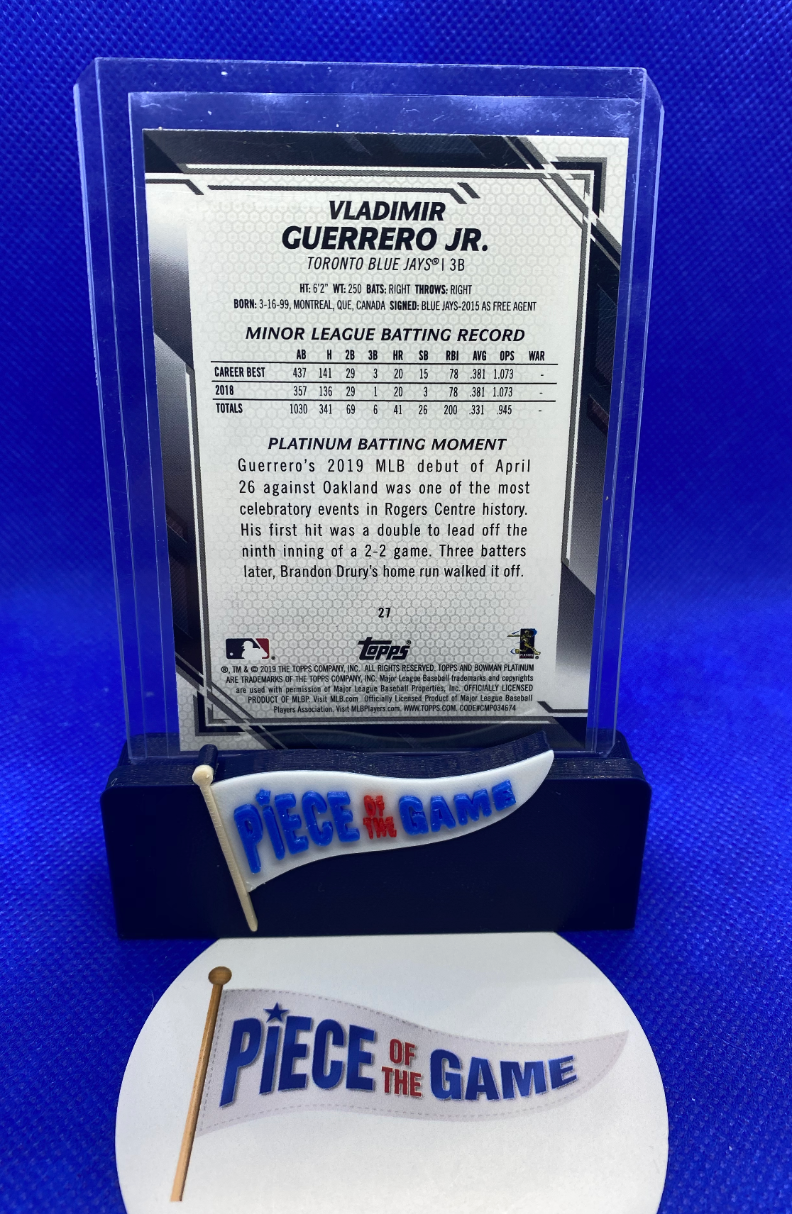 Toronto Blue Jays Vladimir Guerrero Jr. 27 2022-23 All-Star Game