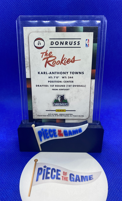 2015-16 Panini Donruss The Rookies Karl-Anthony Towns