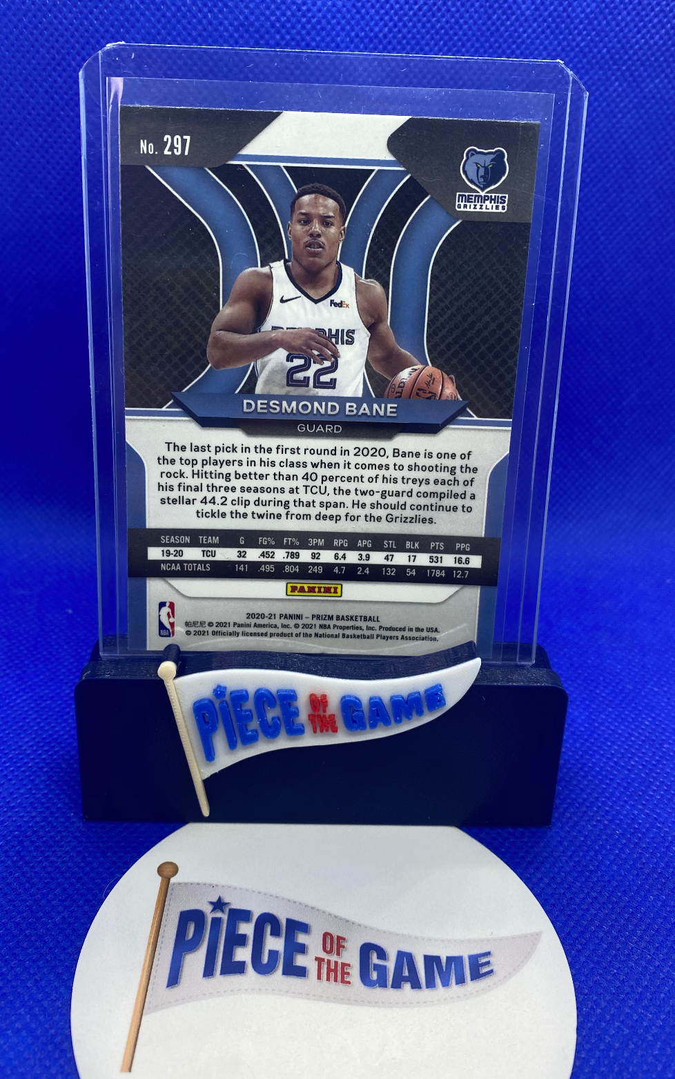 Desmond Bane 2020-21 Panini Prizm RC