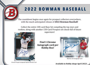 2022 Bowman Baseball Hobby Box pack