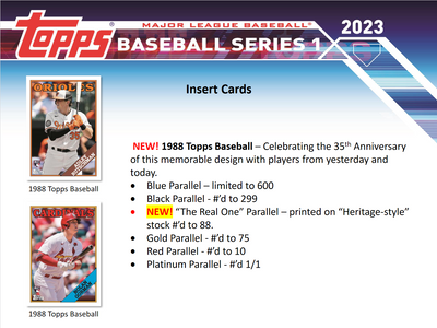 2023 Topps Series 1 Baseball Jumbo 6 Box Case