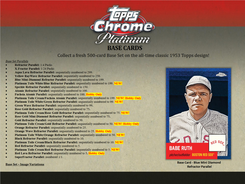 2022 Topps Chrome Platinum Anniversary Baseball Hobby 12 Box Case