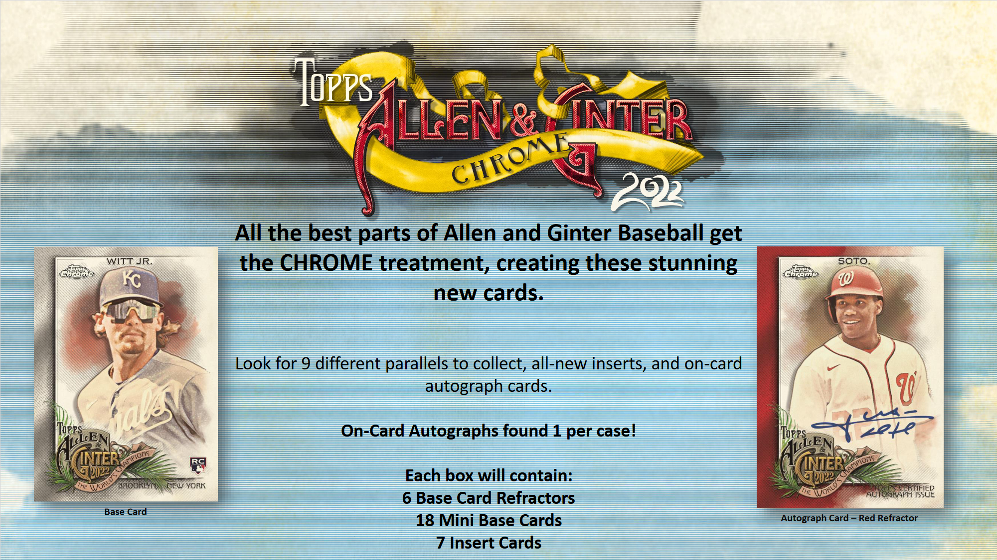 2022 Topps Allen & Ginter Chrome Baseball Hobby Box