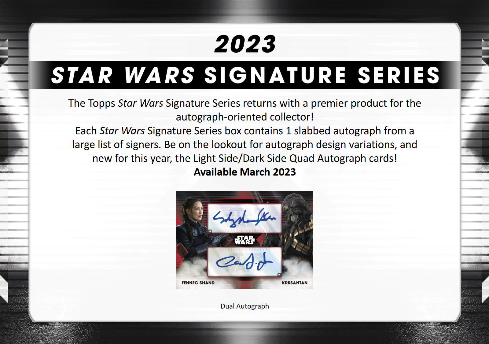 2023 Topps Star Wars Signature Series Box