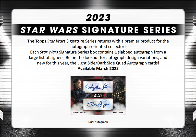 2023 Topps Star Wars Signature Series 20 Box Case