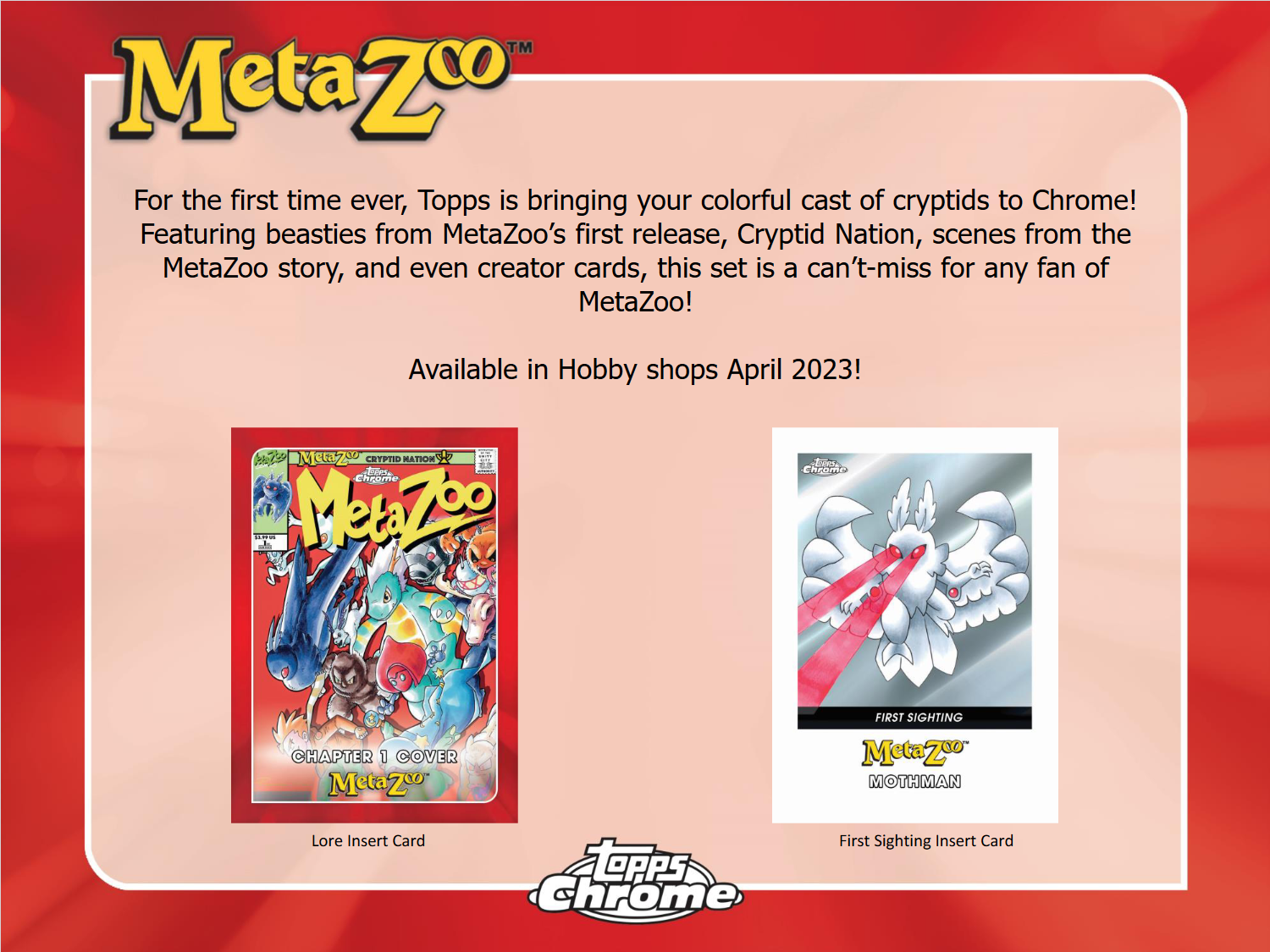 2022 Topps MetaZoo Chrome Hobby 8 Box Case