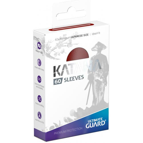 Ultimate Guard red Katana sleeves (Japanese size) 60 count