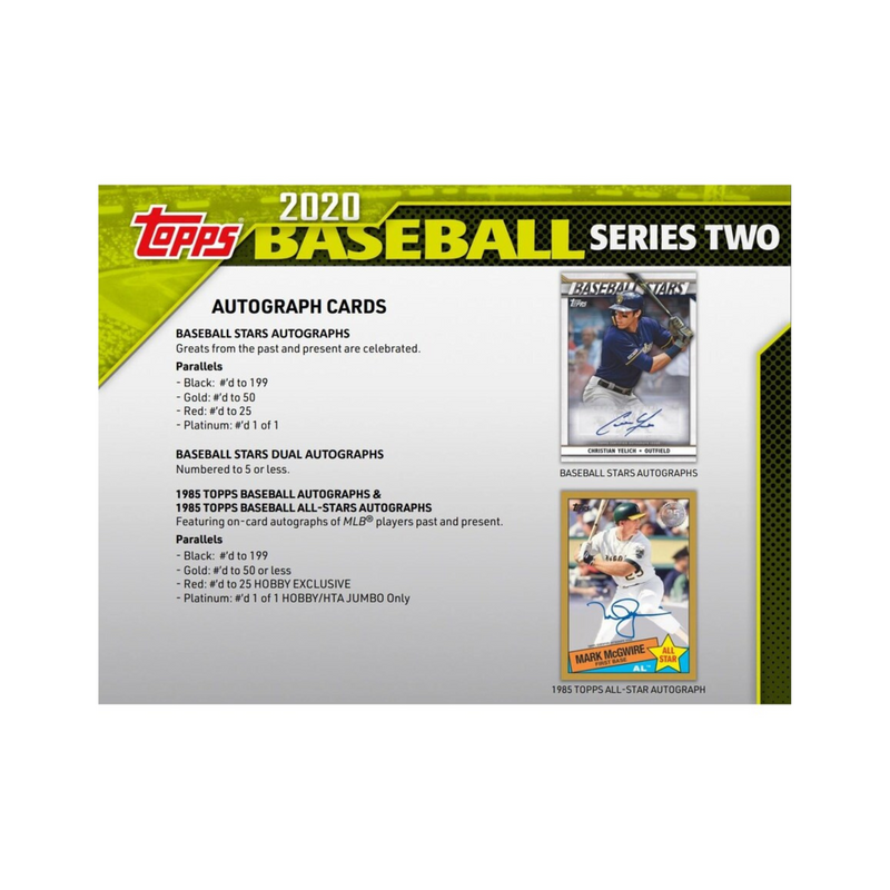 2020 Topps Series 2 Baseball Hobby Box