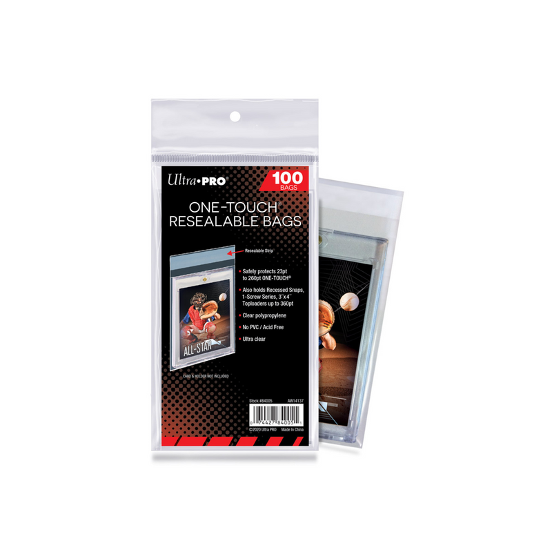 Ultra Pro One-Touch Resealable Bags 100ct