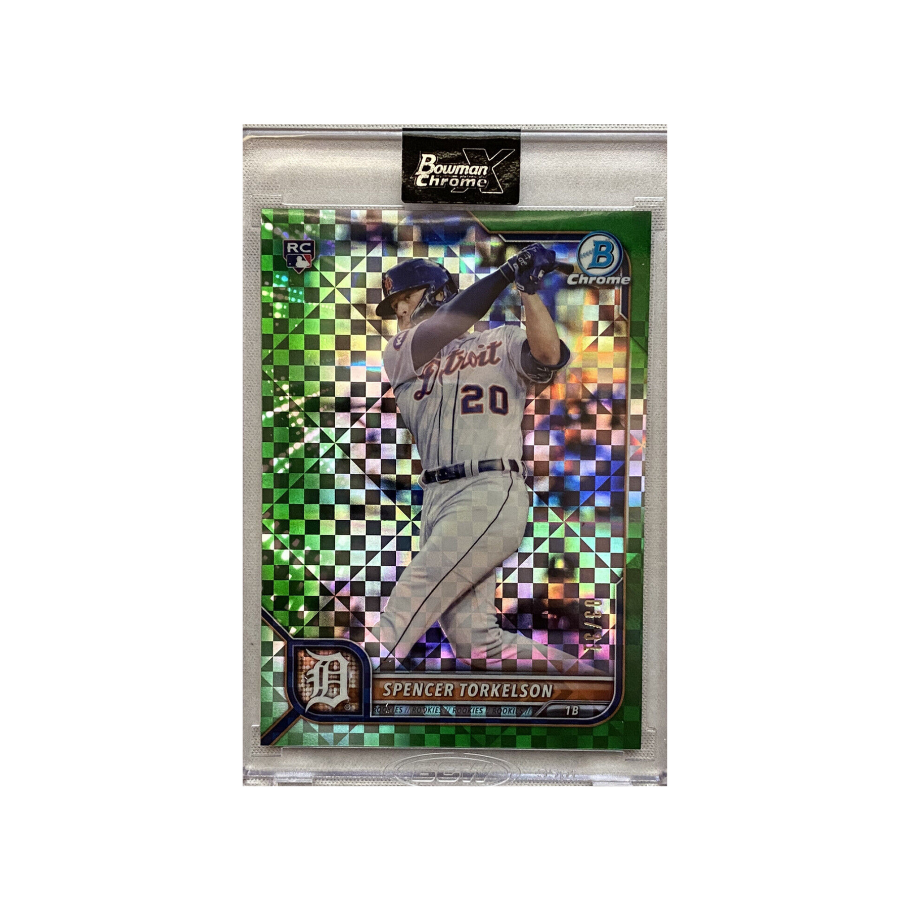 Spencer Torkelson 2022 Bowman Chrome X Rookie Card RC Green X-Fractor –  Piece Of The Game