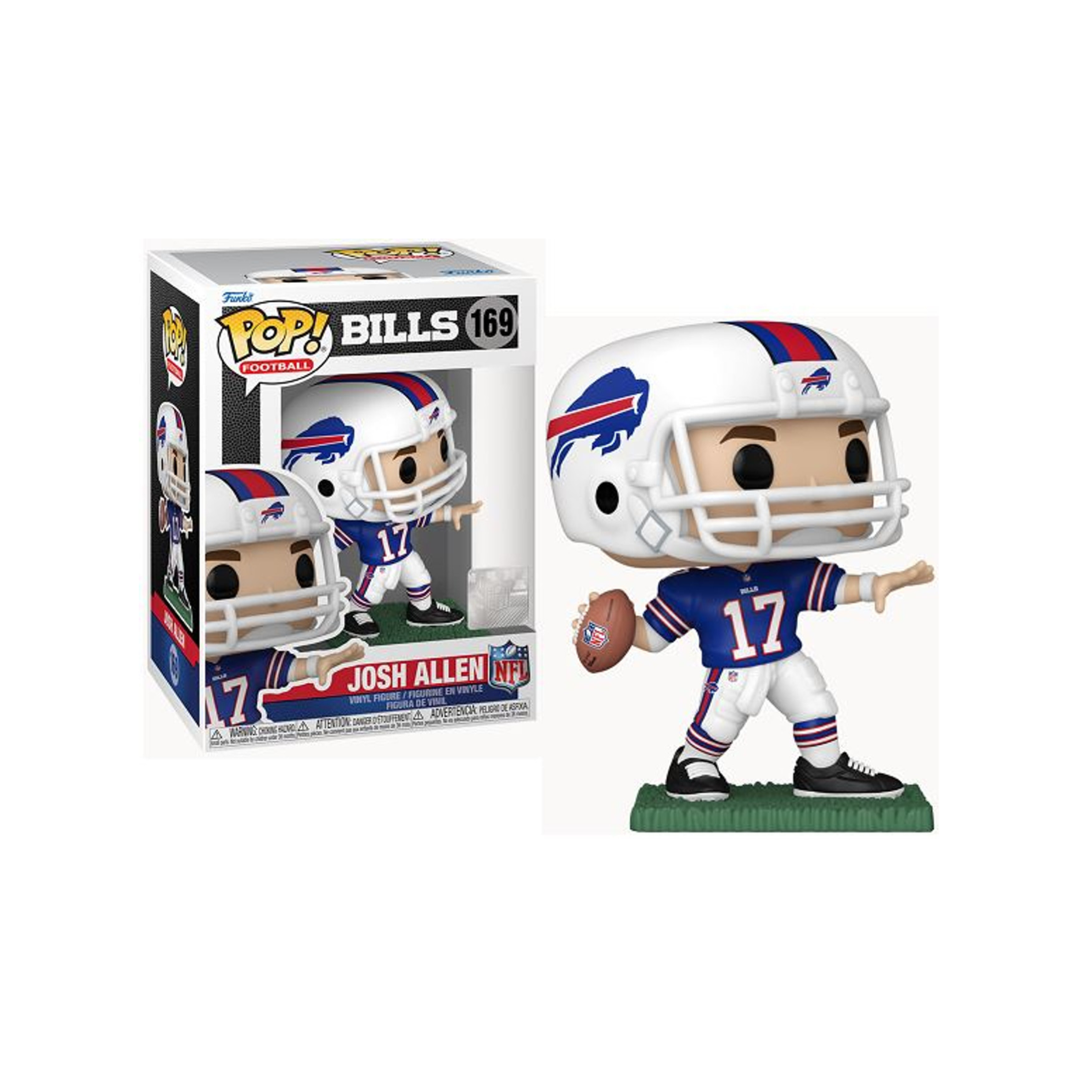 NFL Pop Josh Allen Bills Away Uniform