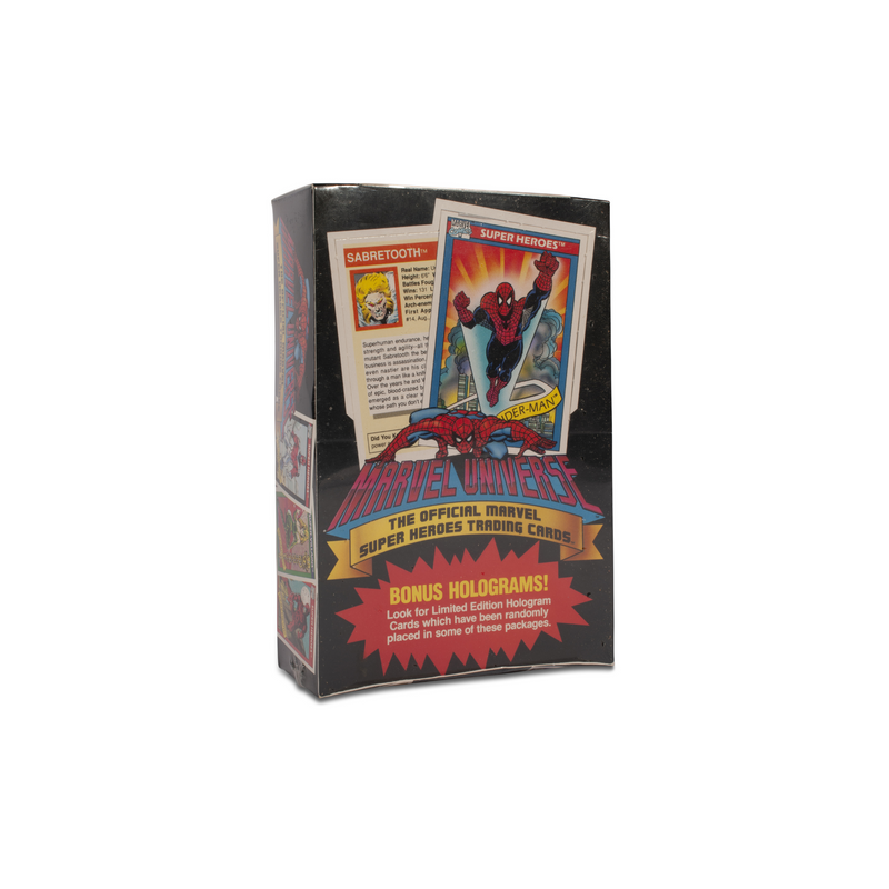 1990 MARVEL UNIVERSE SUPER HEROES TRADING CARDS BOX