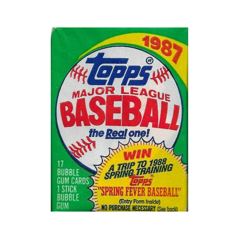 1987 Topps Wax Pack 17 cards