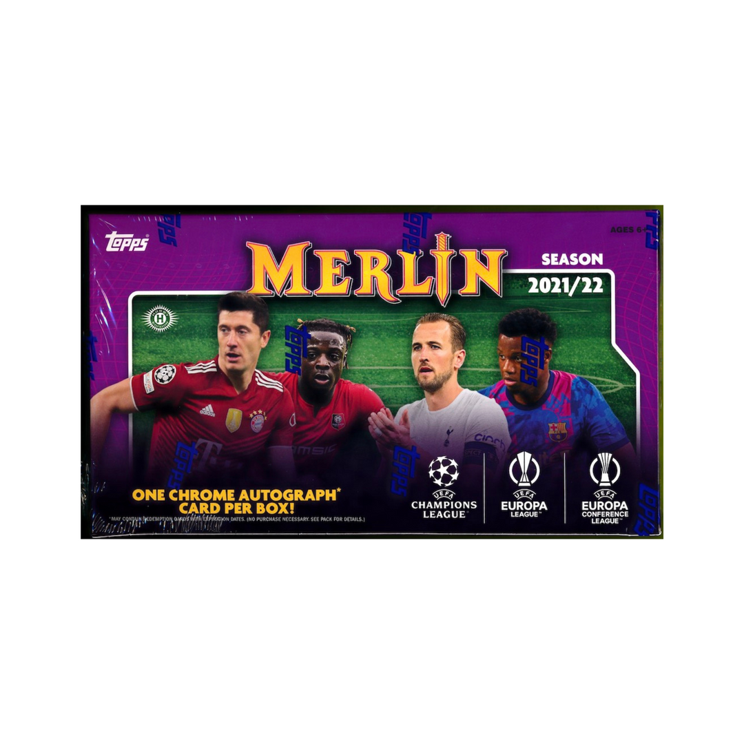 2021-22 Topps Merlin UEFA Champions League outlet Soccer Blaster Box (lot of 4)