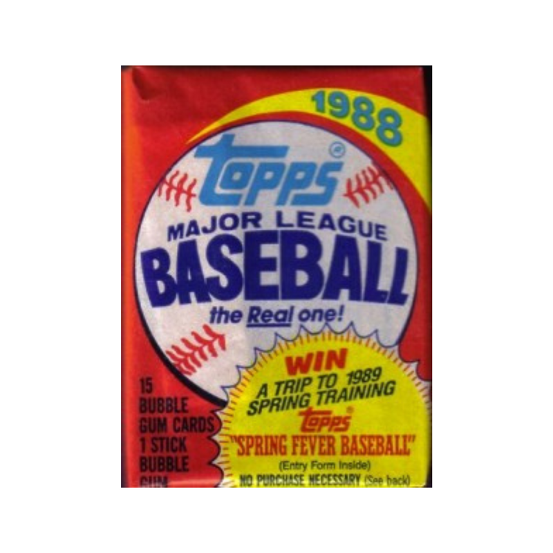 1988 Topps Wax Pack 15 cards