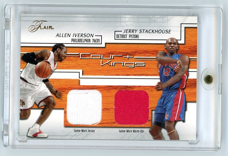 Allen Iverson / Jerry Stackhouse Flair Court Kings Dual Jersey 34/250