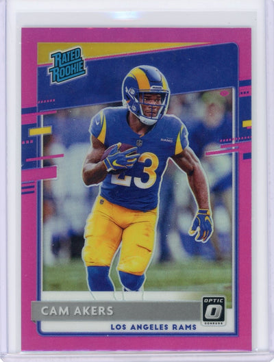 Cam Akers 2020 Panini Donruss Optic Pink Prizm rookie card