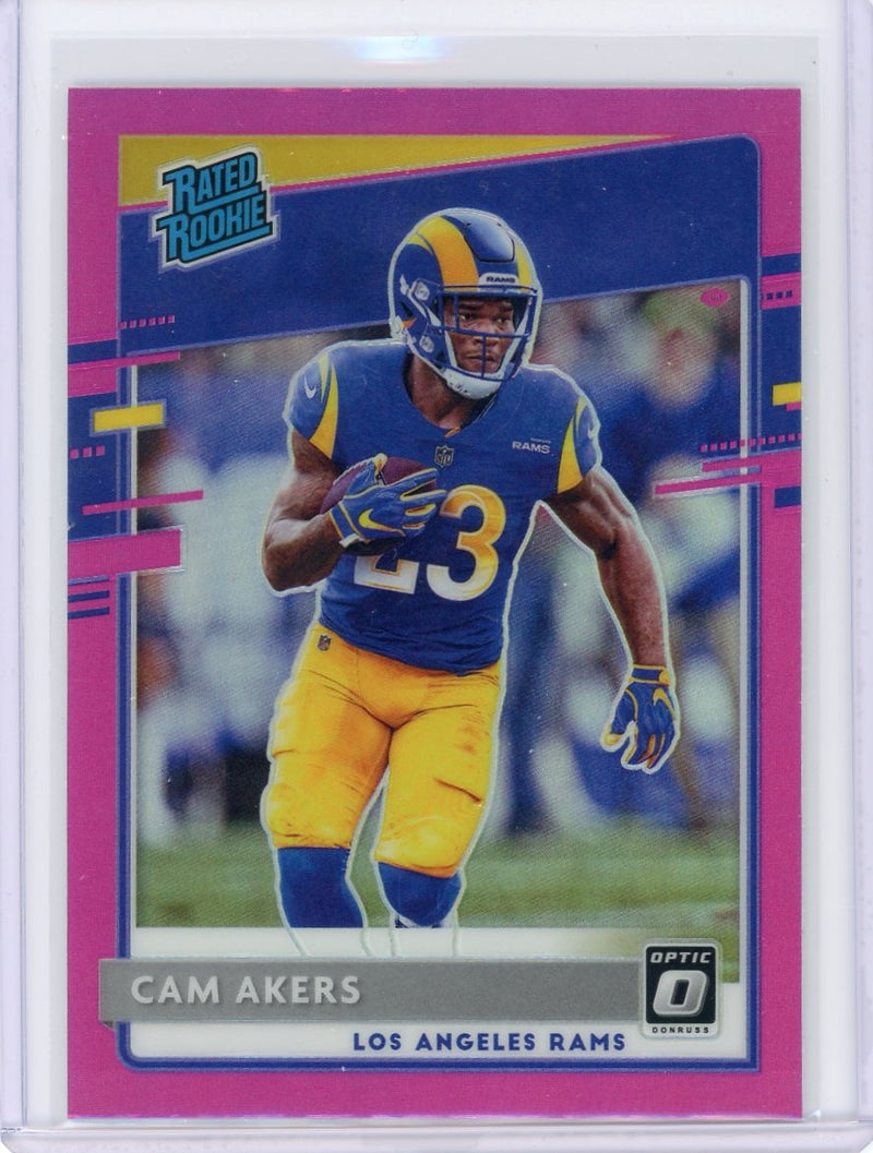 Cam Akers 2020 Panini Donruss Optic Pink Prizm rookie card