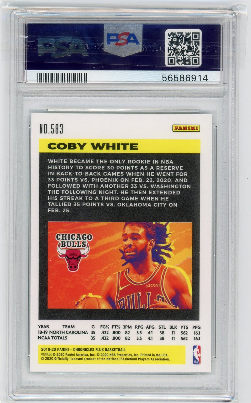 Coby White 2019 Panini Chronicles rookie card 