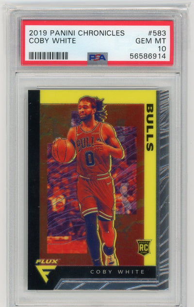 Coby White 2019 Panini Chronicles rookie card #583 PSA 10