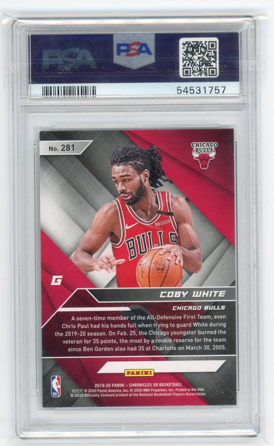 Coby White 2019 Panini Chronicles XR Rookie #281 PSA 9