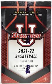 2021-22 Bowman University Basketball Hobby 12 Box Case