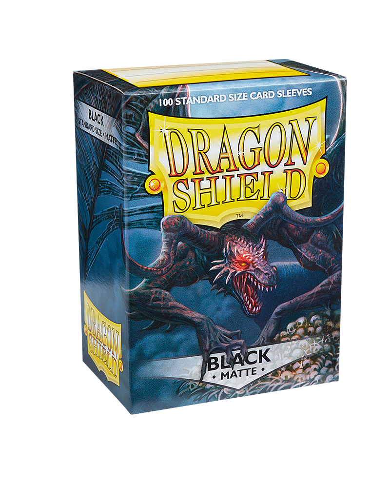 Dragon Shield Matte Black Standard Size Sleeves Individual Pack