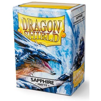 Dragon Shield Sapphire Matte standard sized card sleeves