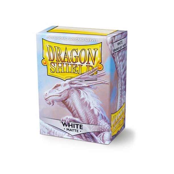 Dragon Shield Matte White Standard Size Sleeves Individual Pack