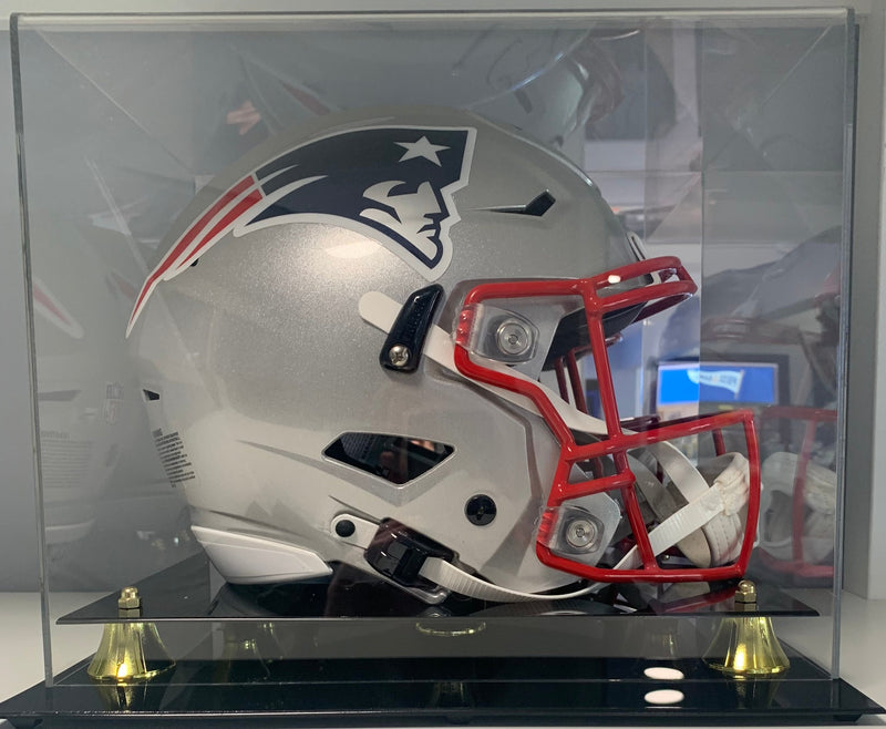 Tom Brady NFL Authentic Autographed and Inscribed Patriots Helmet TD Record