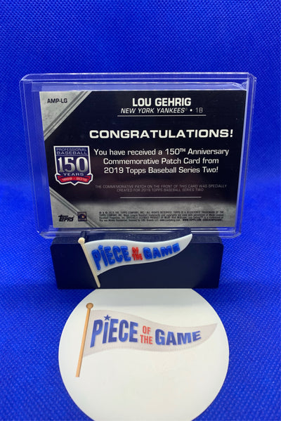 Lou Gehrig 2019 Topps Series 2 Commemorative Patch Card New York Yankees