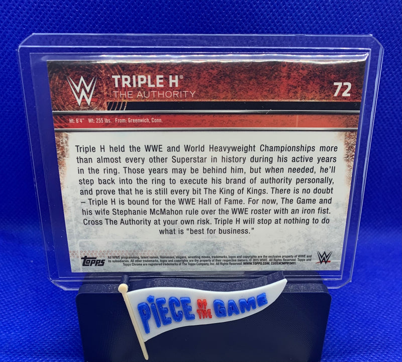 Triple H 2015 Topps Chrome WWE Refractor 