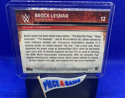 Brock Lesner 2015 Topps Chrome WWE Refractor #12