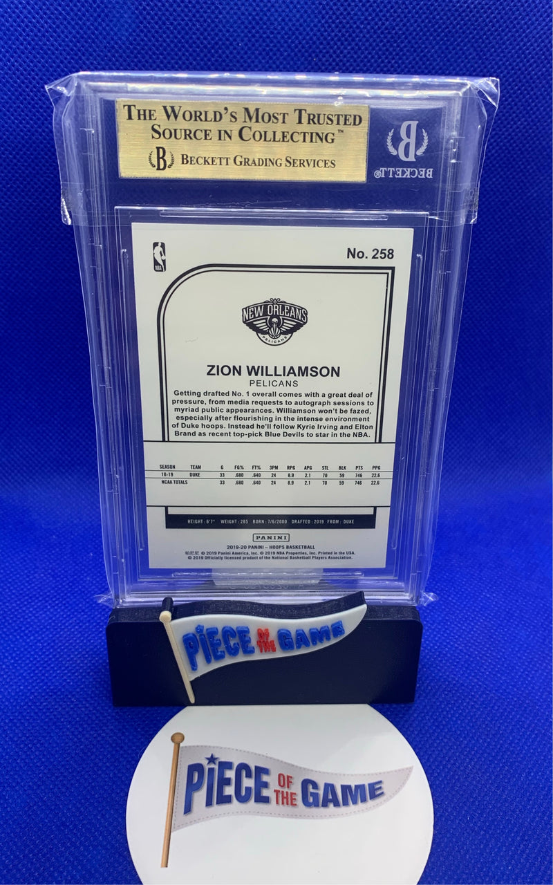 2019 Panini Hoops Zion Williamson BGS 9.5