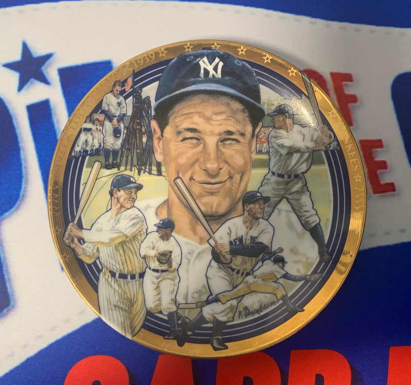 Lou Gehrig Sports Impressions Hamilton Collection Plate