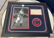 Cy Young Diamond Laughs Framed Cut Signature PSA 9